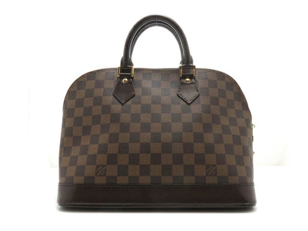 LOUIS VUITTON Alma Handbag Damier Brown